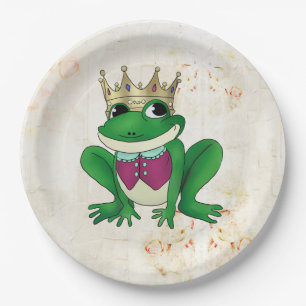Plato De Papel Rey de rana