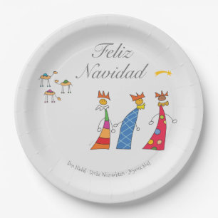 Plato De Papel Reyes Magos de Oriente