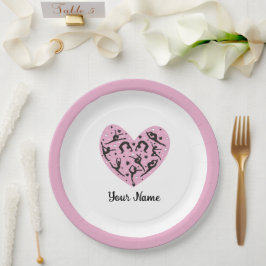 Plato De Papel Rhythmic Gymnastics Birthday Party paper plate