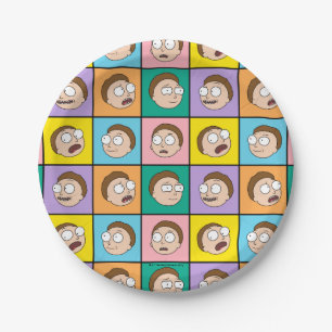 Plato De Papel RICK AND MORTY™ Los estados de ánimo de Morty