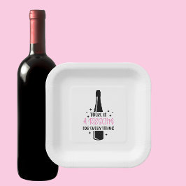 Plato De Papel Riesling para todo Fiesta de Bodega Divertida 