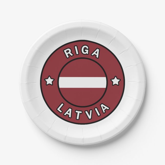 Plato De Papel Riga Latvia (Anverso)