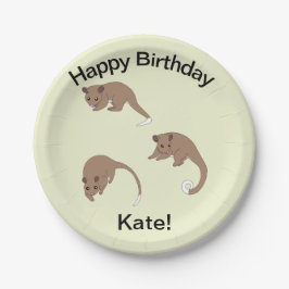 Plato De Papel Ring Tail Possums  