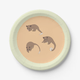 Plato De Papel Ring Tail Possums