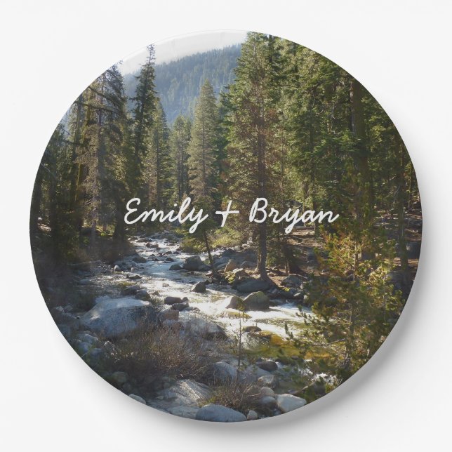 Plato De Papel Río Kaweah en el Parque Nacional Sequoia (Anverso)