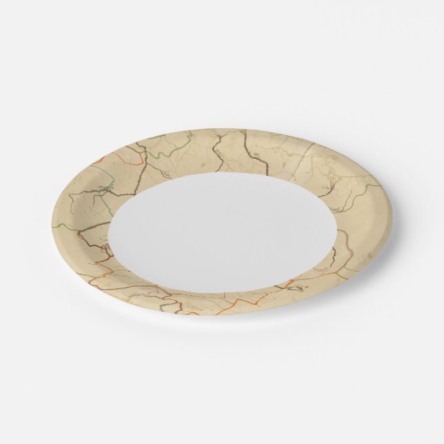 Plato De Papel Ríos alemanes 2 (Angular)