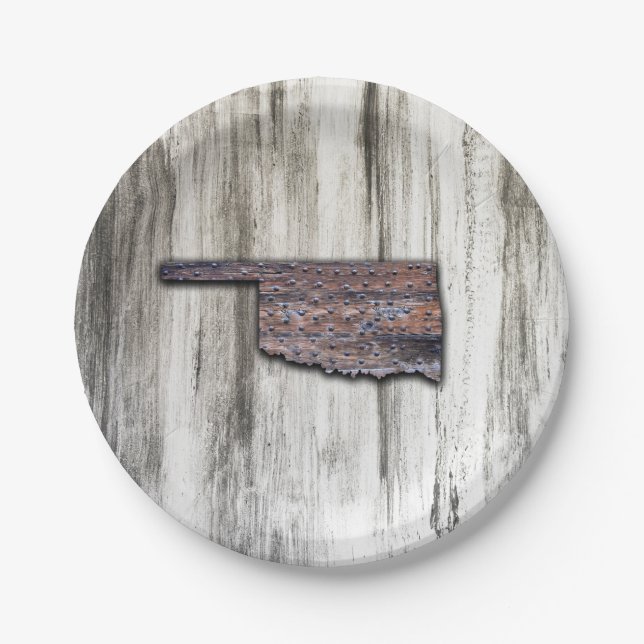 Plato De Papel Rivales de Oklahoma (Anverso)