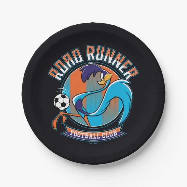 Plato De Papel ROAD RUNNER™ Football Club Badge (Anverso)
