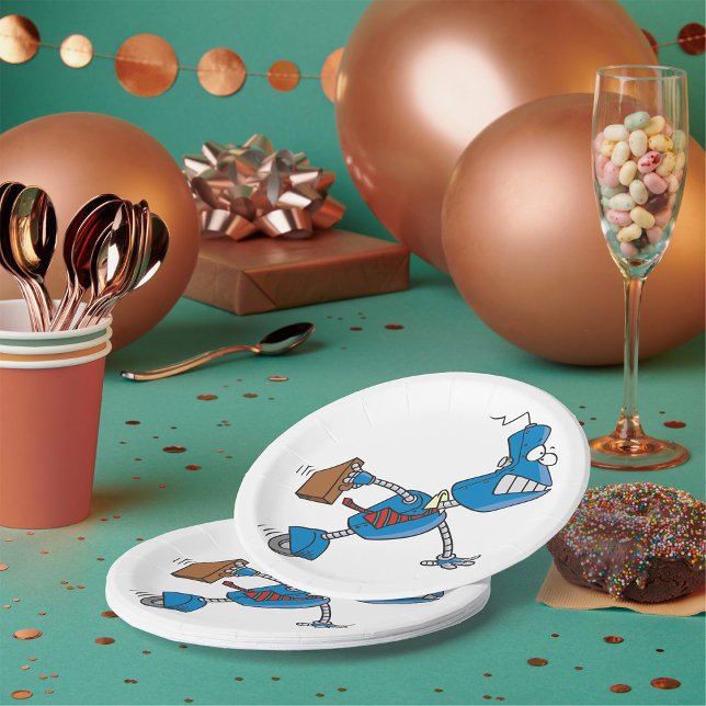 Plato De Papel Robot Business Executive (Subido por el creador)