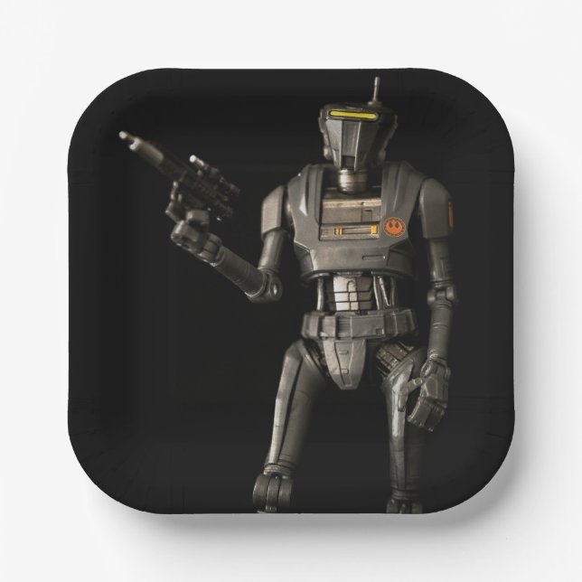 Plato De Papel Robot fotográfico de juguetes de Guay (Anverso)