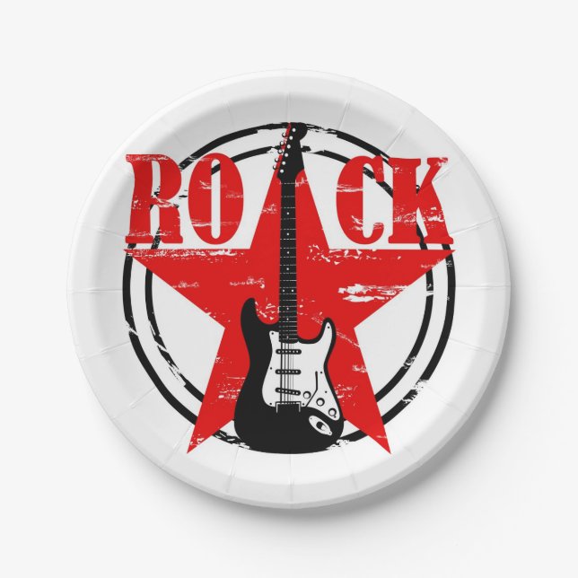 Plato De Papel Roca gruesa (Anverso)