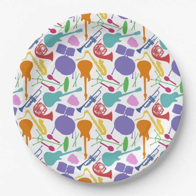 Plato De Papel Rock And Roll (Anverso)
