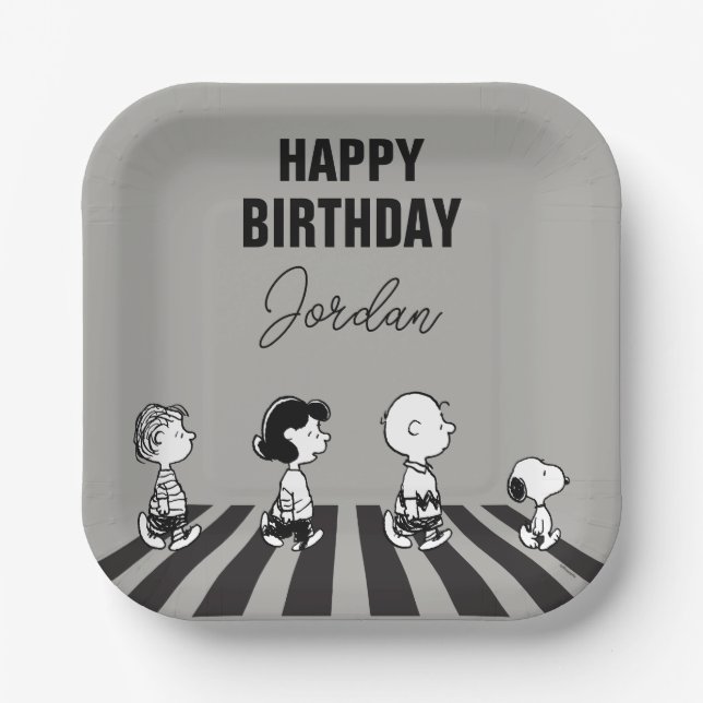 Plato De Papel Rock Tees | Caminata grupal | Añadir su nombre (Anverso)