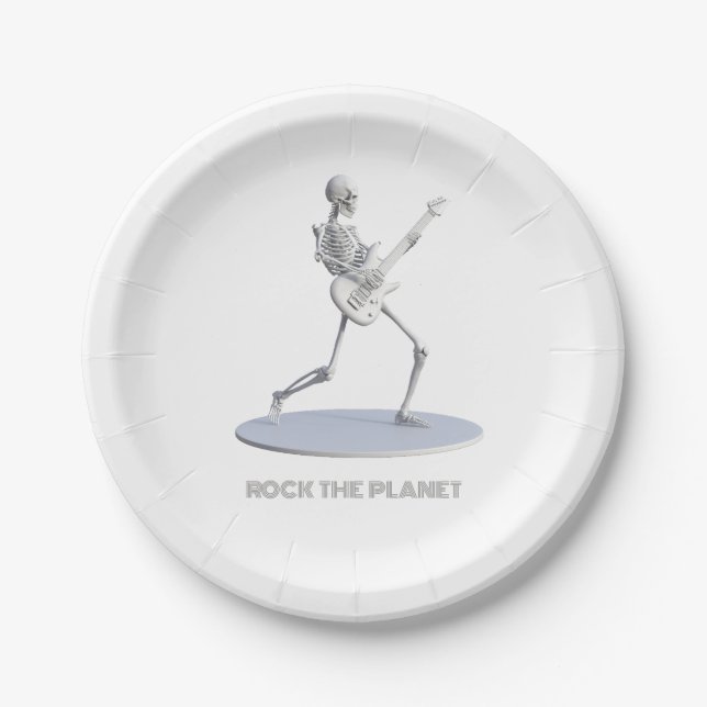 Plato De Papel Rock the Planet (Anverso)