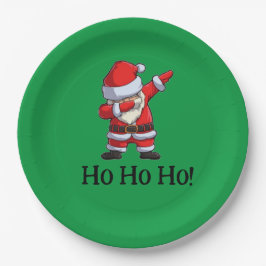 Plato De Papel ¡Rockin Santa Ho Ho Ho Ho!