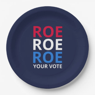 Plato De Papel Roe su voto