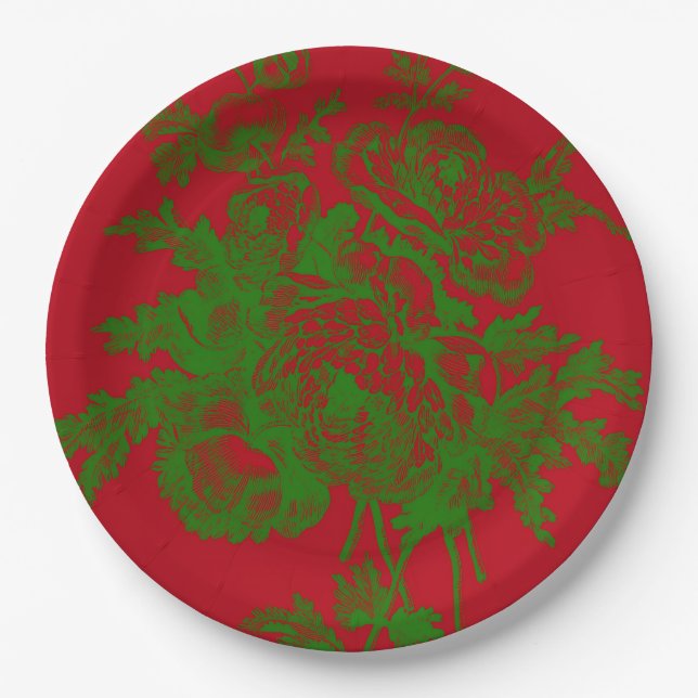 PLATO DE PAPEL ROJO (Anverso)
