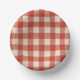 Plato de Papel Rojo