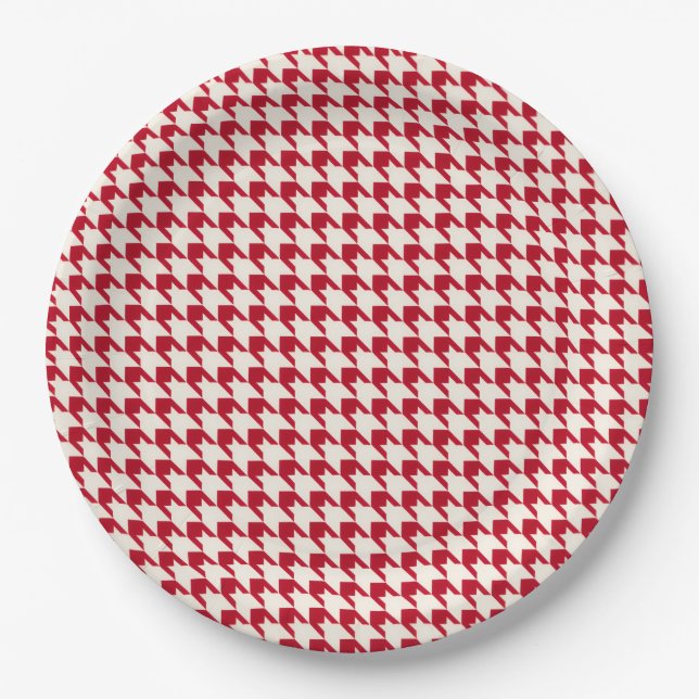 Plato De Papel Rojo (Anverso)