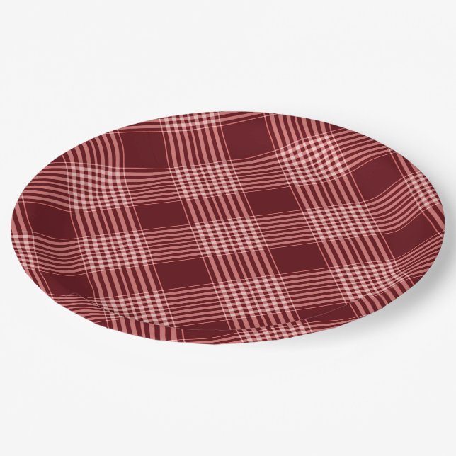 Plato De Papel Rojo Y Blanco (Angular)