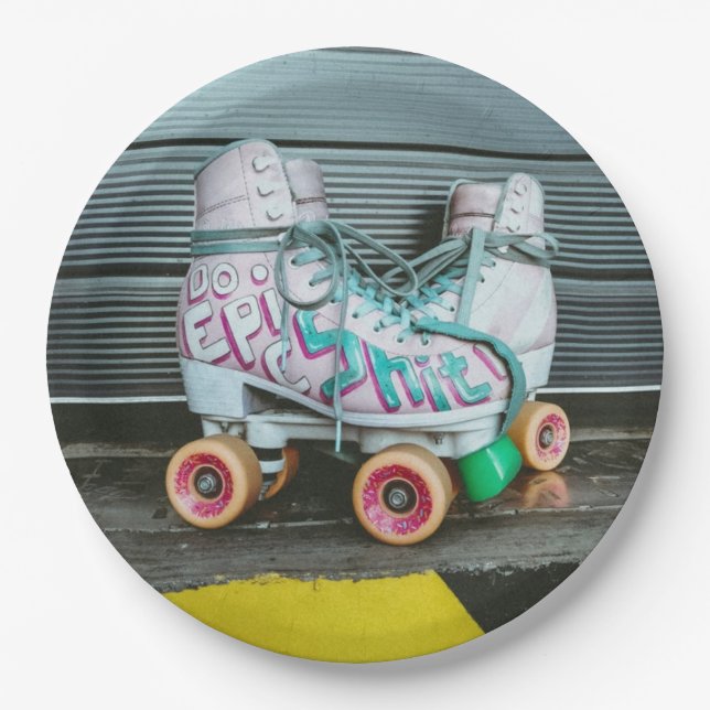 Plato De Papel Roller Skates Epic (Anverso)