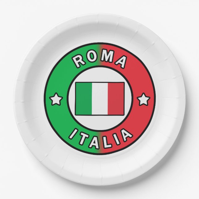 Plato De Papel Roma Italia (Anverso)