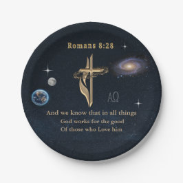 Plato De Papel Romanos 8:28