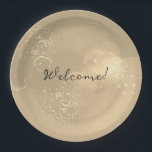 Plato De Papel Romantic glitter gold art<br><div class="desc">Romantic glitter pink art Abstract design inspired design with vibrant,  happy and colorful colors. Perfect as a gift for a loved one,  for mom,  girlfriend,  sister,  family,  it will be a great gift for Christmas,  birthday,  Valentine's Day. valentine or easter</div>