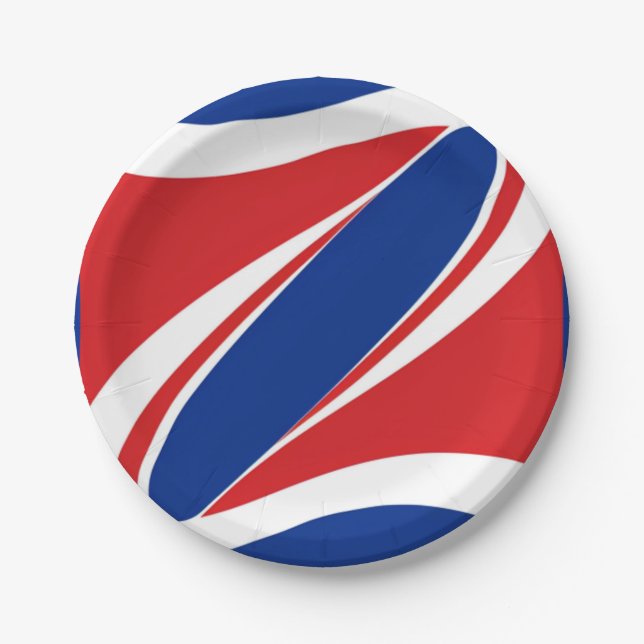 Plato De Papel Ronda Patriótica de Runaway (Anverso)