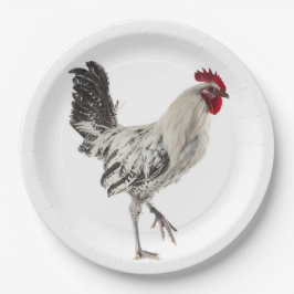 Plato De Papel Rooster egipcio de Fayoumis
