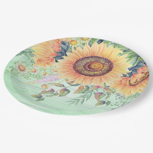 Plato De Papel Ropa de flores para todas las ocasiones