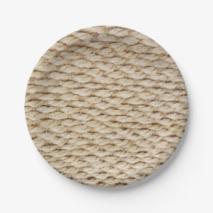 Plato De Papel Rope nautico