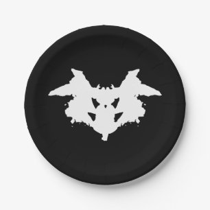 Plato De Papel Rorschach Inkblot