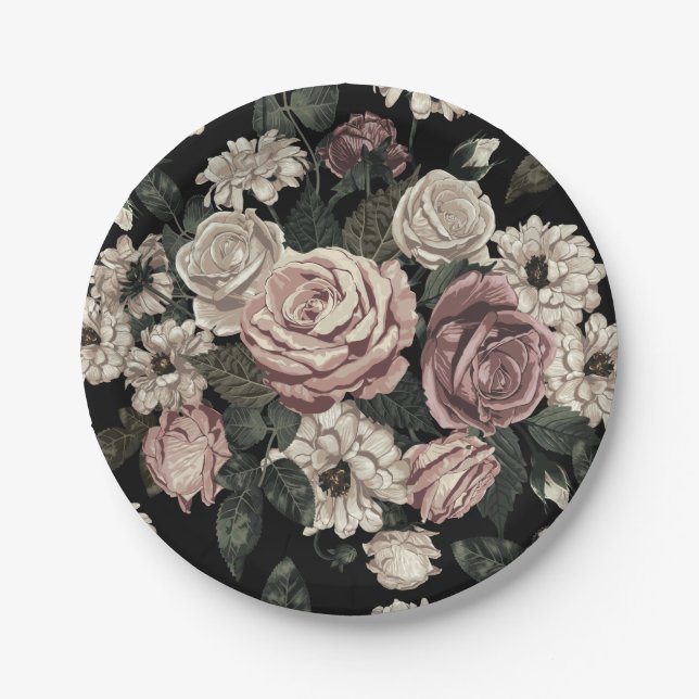 Plato De Papel rosa (Anverso)