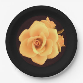 Plato De Papel Rosa Amarilla, Foto de 2004.