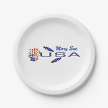 Rosa bandera de EE. UU. azul personalizada