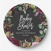 Rosa, burdeos, + higuera acuarela floral y guion