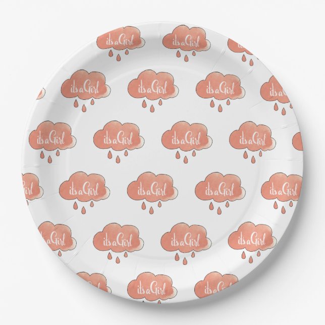 Plato De Papel Rosa es una caligrafía Chica es un género de arte  (Anverso)