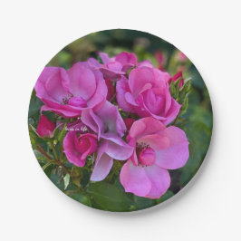 Plato De Papel Rosa Lavanda