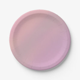 Plato De Papel Rosa suave malva 80s 