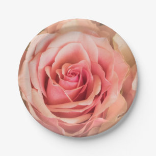 Plato De Papel Rosa suave Rubor Pink