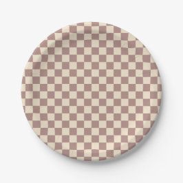Plato De Papel Rosa y tablero de Champán