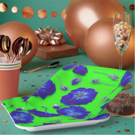 Plato De Papel Rosas