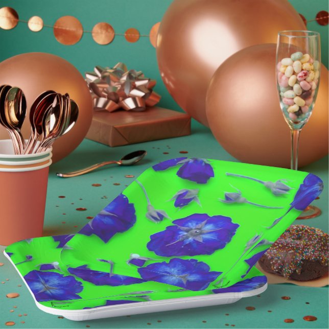 Plato De Papel Rosas (Multi)