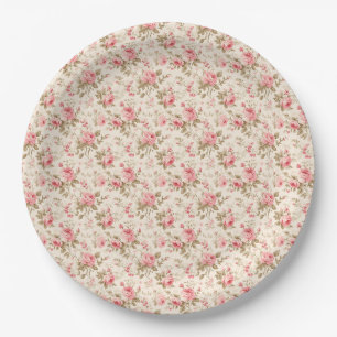 Plato De Papel Rosas Inculcan Amor Por La Naturaleza