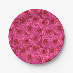 Plato De Papel Rosas rojas, flores, rojo, amor