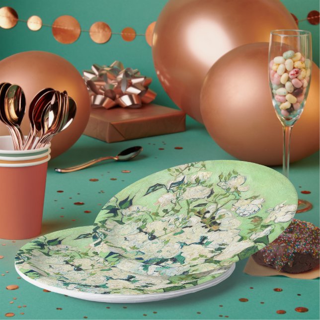 Plato De Papel Rosas, Vincent van Gogh (Multi)