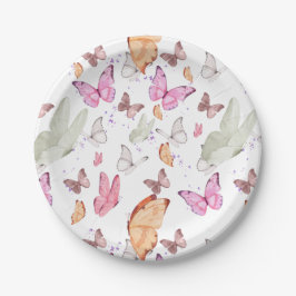 Plato De Papel rose gold butterfly