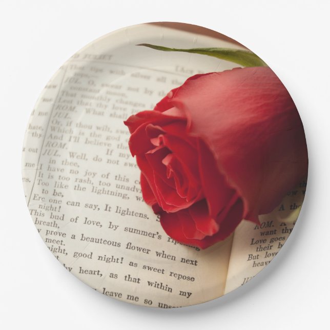 Plato De Papel Rose on Shakespeare (Anverso)