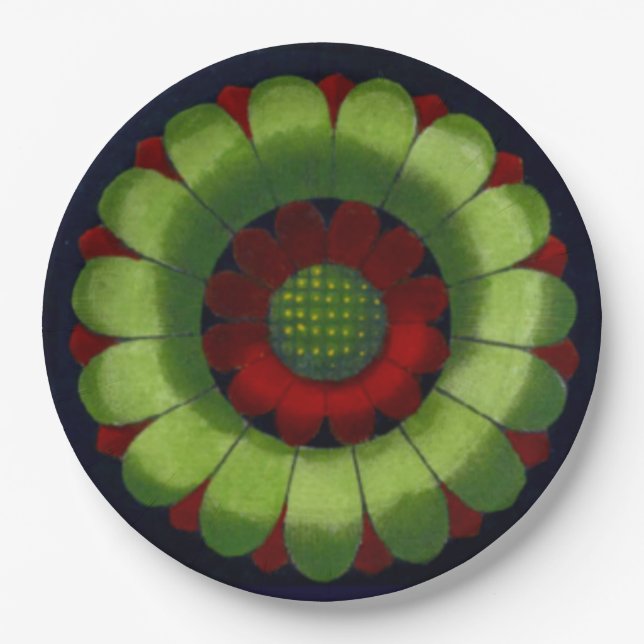 Plato De Papel Rosette arquitectónico Nº 2 (Anverso)